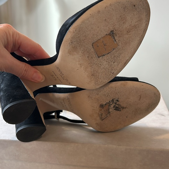 Jimmy Choo Miranda black suede shoes. Worn once - Picture 5 of 5